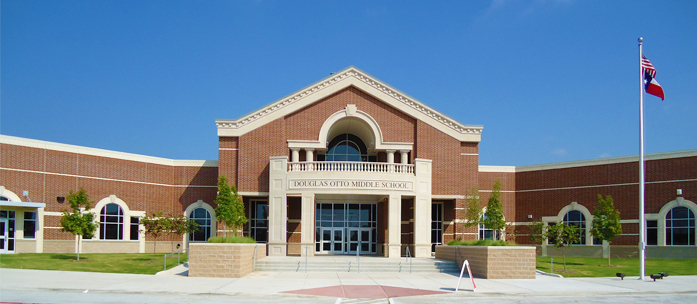Otto Middle School front entrance 